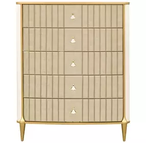 Scotts Square Light Champagne 5 Drawer Chest