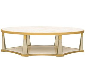 Scotts Square Light Champagne Oval Cocktail Table