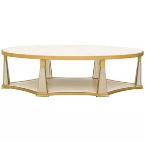Scotts Square Light Champagne Oval Cocktail Table