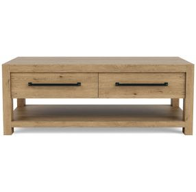 Davie Pale Oak Rectangular Cocktail Table