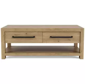 Davie Pale Oak Rectangular Cocktail Table