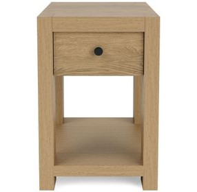 Davie Pale Oak Rectangular Chairside Table