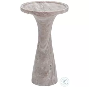 Baird Beige Marble Accent Table