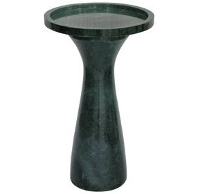 Baird Emerald Marble Round Accent Table