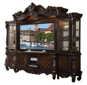 Versailles Cherry Oak 118" Entertainment Center with LED