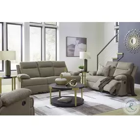 Tarrant Mocha Reclining Living Room Set with Drop Down Table