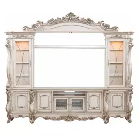 Gorsedd Golden Ivory 117" Entertainment Center with LED