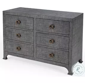 Chatham Charcoal Raffia Dresser