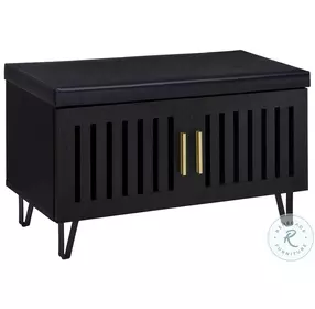 Brixton Black Entryway Shoe Storage Bench