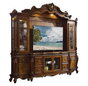 Picardy Honey Oak 115" Entertainment Center with LED