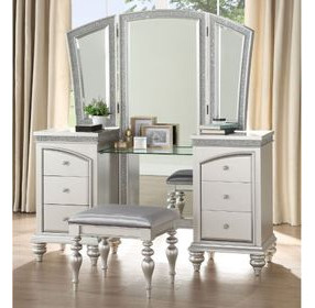 Maverick Platinum Vanity Desk