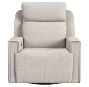 Sierra Linen Upholstered Rocker Power Recliner