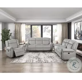 Brennen Mist Double Reclining Living Room Set