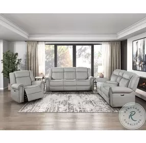 Brennen Mist Double Power Reclining Living Room Set