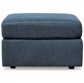 Modmax Ink Performance Fabric Upholstered Square Accent Ottoman