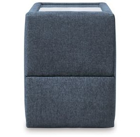Modmax Ink Performance Fabric Glass Top Console with Storage