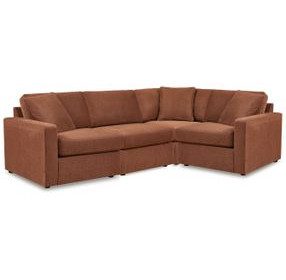 Modmax Spice Performance Fabric 4 Piece Modular Sectional