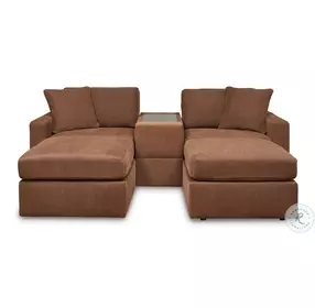 Modmax Spice Performance Fabric Modular Sectional Sofa with Storage Console