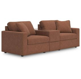 Modmax Spice Performance Fabric Modular Sectional Sofa with Storage Console