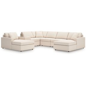 Modmax Oyster Performance Fabric 7 Piece Modular Sectional