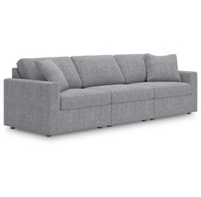 Modmax Granite Performance Fabric Modular 3 Piece Sectional Sofa