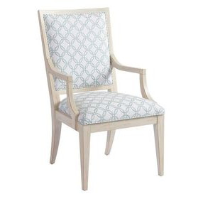Eastbluff White Upholstered Arm Chair