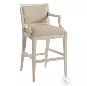 Newport Taupe And Sailcloth Eastbluff Bar Stool By Barclay Butera