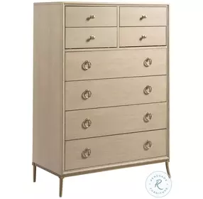 Whitmore Langston Alabaster And Brassy Champagne Chest