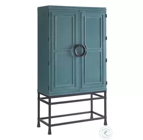 Newport Sea Glass Jade Bar Chest on Stand By Barclay Butera