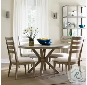 Cedar Ridge Callahan Aged Taupe Round Dining Room Set