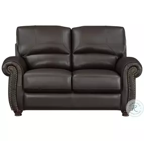 Foxborough Dark Brown 63" Loveseat