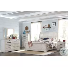 Coming Home Chalk Retreat Sleigh Bedroom Set