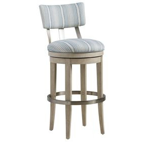 Cliffside Blue Upholstered Barstool
