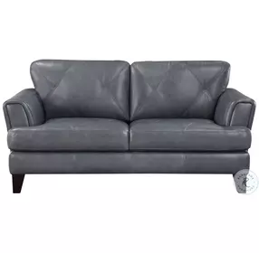 Thierry Burnish Gray Loveseat