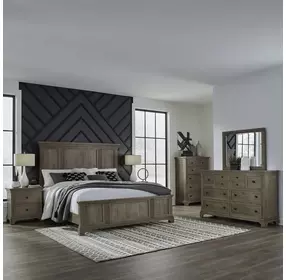 Haven Hills Camel Panel Bedroom Set