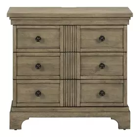Haven Hills Camel Beige 3 Drawer Bedside Chest with USB Charging
