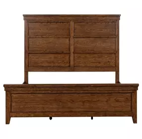 Carolina Park Amber Brown Queen Panel Bed