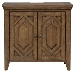Carolina Park Amber Brown 2 Door Bedside Chest with USB Charging