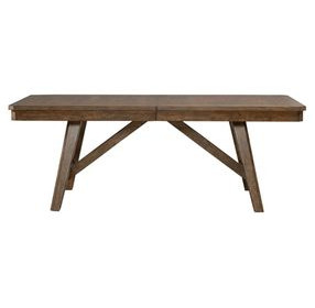 Cypress Grove Amber Brown 102" Extendable Rectangular Dining Table