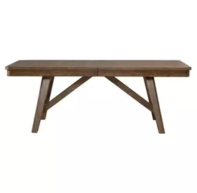 Carolina Park Amber Brown 102" Extendable Rectangular Dining Table