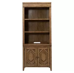 Carolina Park Amber Brown Bunching Bookcase