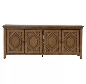 Carolina Park Amber Brown 78" TV Stand