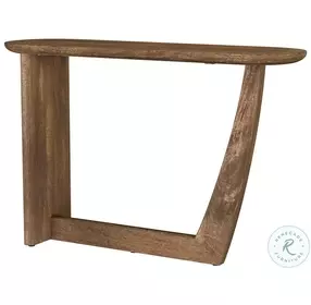Fletcher Brown Oval Entryway Console Table