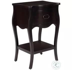 Rochelle Chocolate 1 Drawer Nightstand