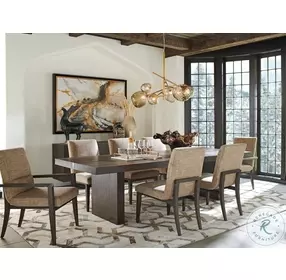Park City Dark Mocha Canyon Ironwood Extendable Rectangular Dining Room Set