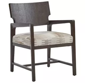 Highland Beige Upholstered Arm Chair