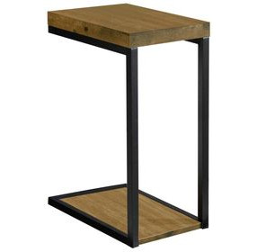 Beck Black And Antique Nutmeg C Shape Snack Table