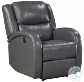 Foxcroft Gray Power Recliner