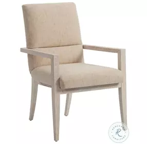 Carmel Natural Palmero Performance Fabric Upholstered Arm Chair