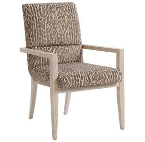 Palmero Brown Upholstered Arm Chair